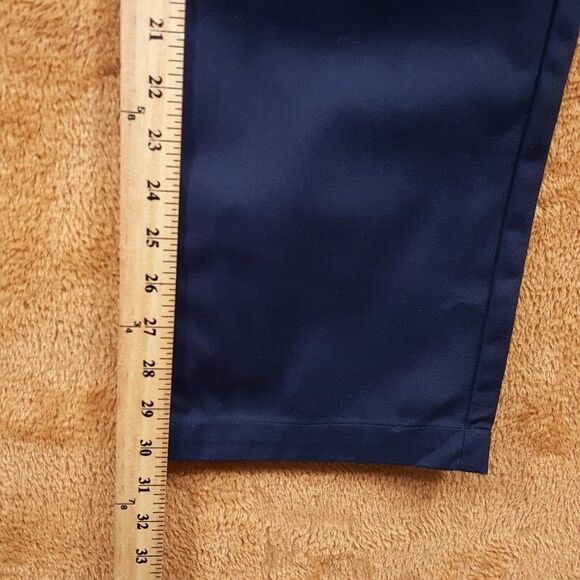 KARL LAGERFELD Pants Mens Size 32 Navy Tapered Leg Zip Pocket Trouser $179 - Picture 7 of 8